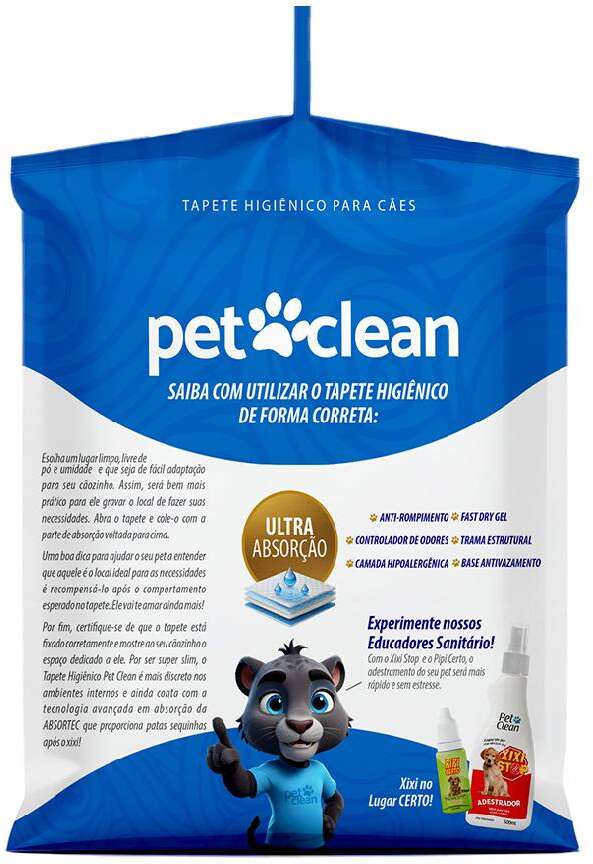 Tapete Higiênico Pet Clean Premium 55x60 PARA Cães - 30 Unidades