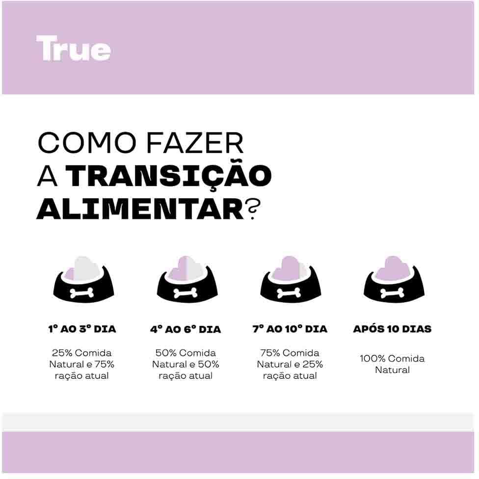 Alimentação Natural True Sabor Carne para Cães Adultos - 1kg