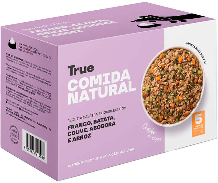 Alimentação Natural True Sabor Frango para Cães Adultos - 1kg