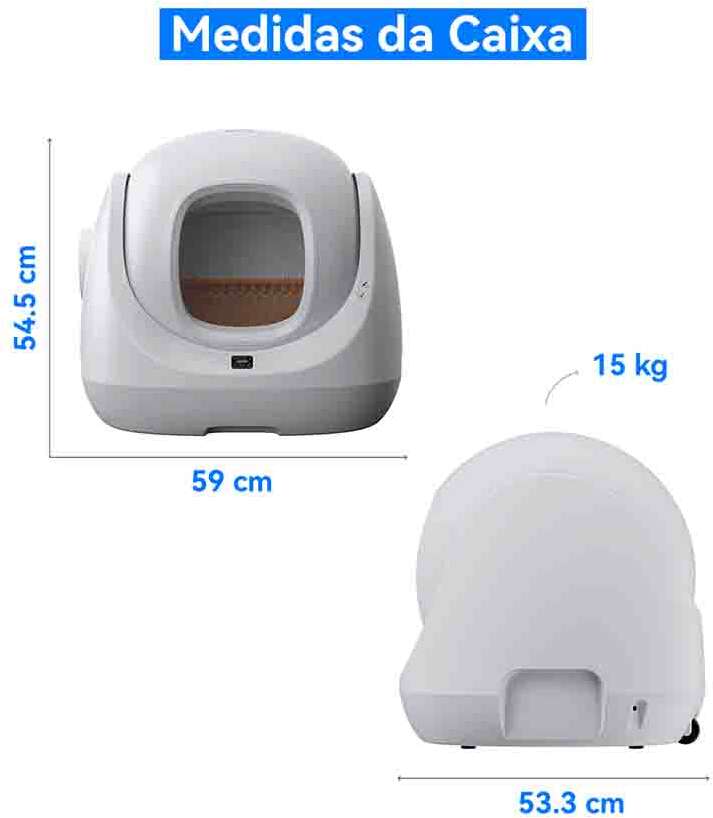 Caixa de Areia Automática Catlink Scooper SE para Gatos - Tam. Único