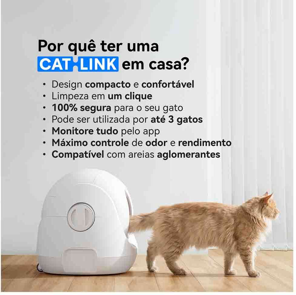 Caixa de Areia Automática Catlink Scooper SE para Gatos - Tam. Único