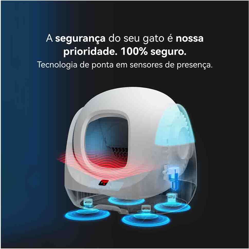 Caixa de Areia Automática Catlink Scooper SE para Gatos - Tam. Único