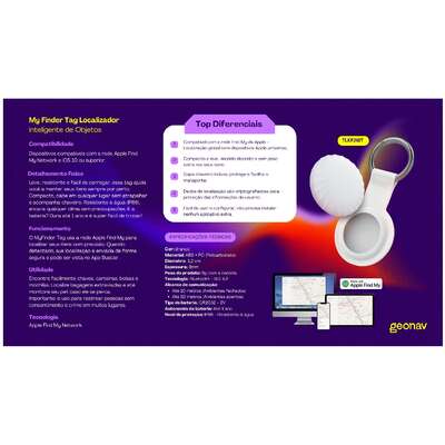 Tag Localizador Inteligente de Objetos Geonav MyFinder”