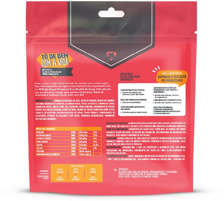 Bifinho Docg Super Premium Tô de Bem com a Vida - 300 g