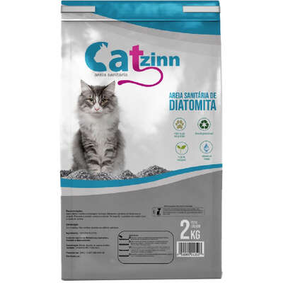 Areia Sanitária Catzinn de Diatomita Fina para Gatos