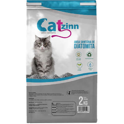 Areia Sanitária Catzinn de Diatomita Grossa para Gatos”