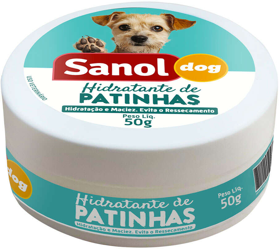 Hidratante de Patinhas Sanol Dog Branco - 50 g