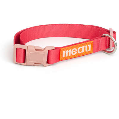 Coleira Meau Duo Vermelho Rosa”