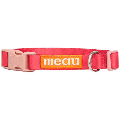 Coleira Meau Duo Vermelho Rosa”
