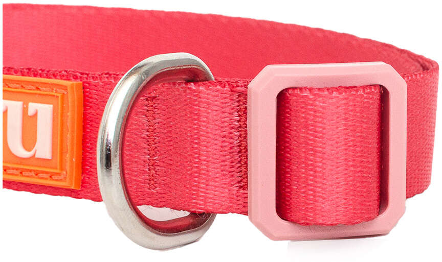 Coleira Meau Duo Rosa Chiclete - Tam. P