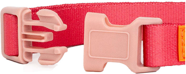 Coleira Meau Duo Rosa Chiclete - Tam. P