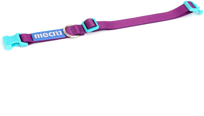 Coleira Meau Duo Roxo Azul - Tam. G