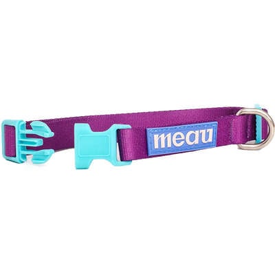 Coleira Meau Duo Roxo Azul”