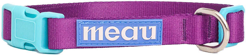 Coleira Meau Duo Roxo Azul - Tam. G
