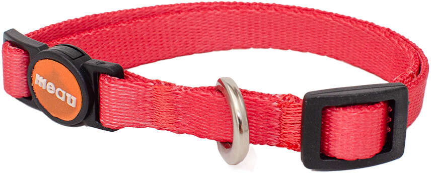 Coleira Meau Duo Rosa Chiclete para Gatos - Tam. Único