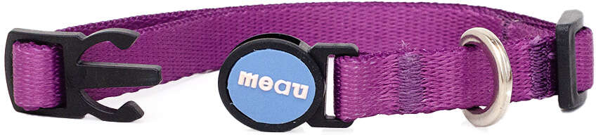 Coleira Meau Duo Roxo Azul para Gatos - Tam. Único