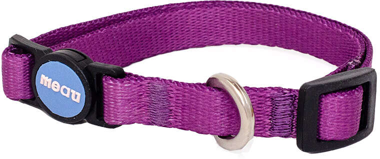 Coleira Meau Duo Roxo Azul para Gatos - Tam. Único