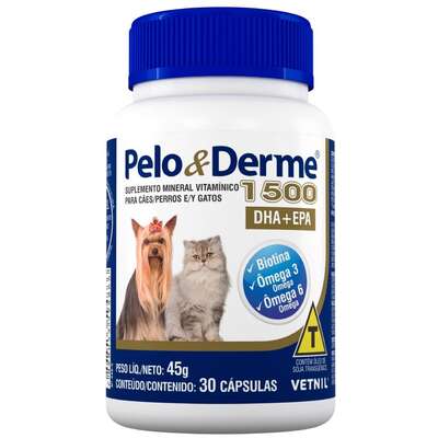  “Suplemento Vetnil Pelo & Derme DHA + EPA 1500”