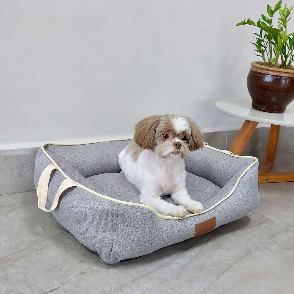 Cama Fábrica Pet Balbeck Cinza - Tam. M