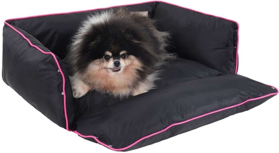 Cama Pickorruchos Pratic Nylon Impermeável Preto e Rosa - Tam. GG