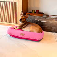Cama Retangular Fábrica Pet Listra Pink”