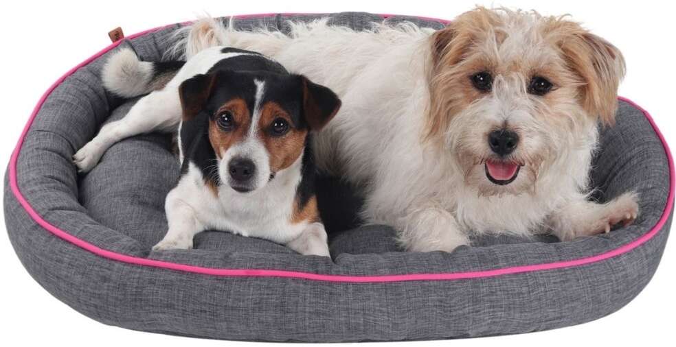Cama Pickorruchos Essence Dupla Face Cinza e Rosa - Tam. GG