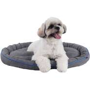 Cama Pickorruchos Essence Dupla Face Cinza e Azul - Tam. GG