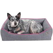 Cama Pickorruchos Sofist Cinza e Rosa - Tam. G