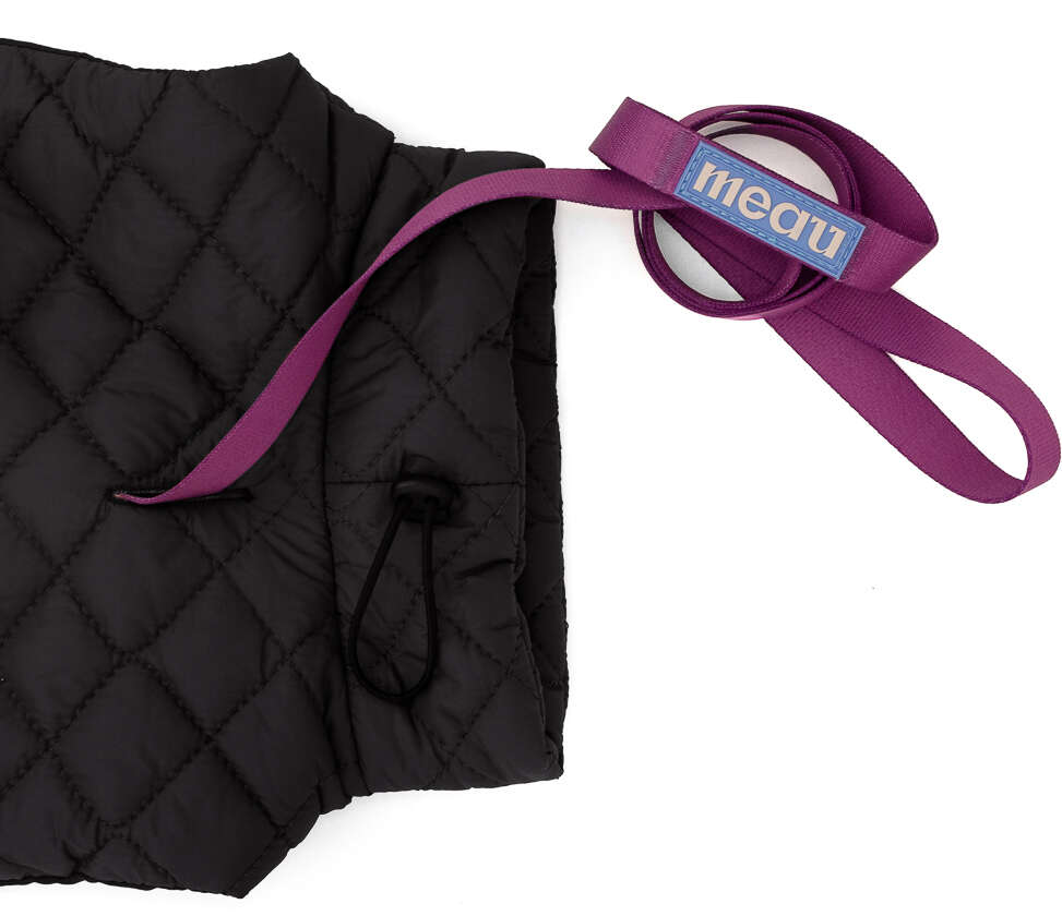 Jaqueta Meau Puffer Matelassê com Velcro Preto - Tam. 05