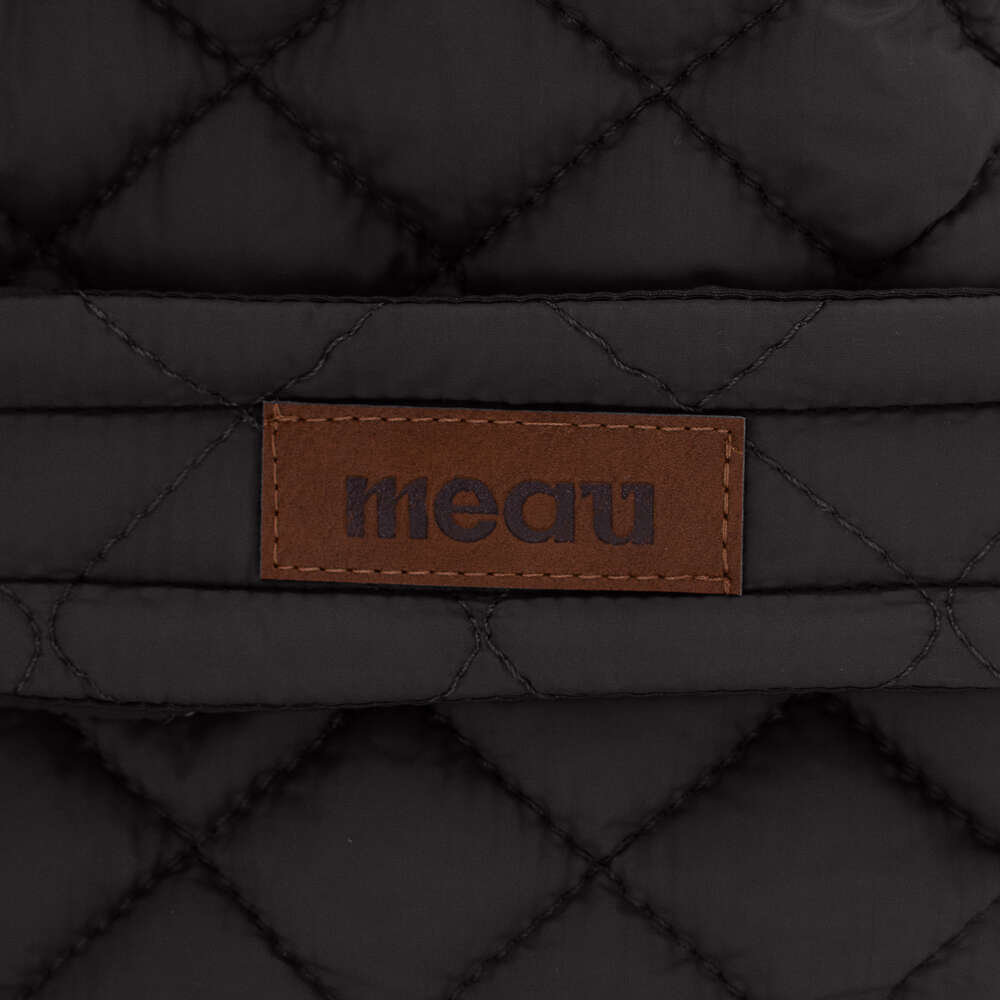 Jaqueta Meau Puffer Matelassê com Velcro Preto - Tam. 05