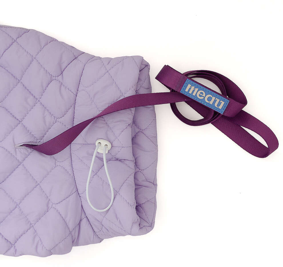 Jaqueta Meau Puffer Matelassê com Velcro Lilás - Tam. 04