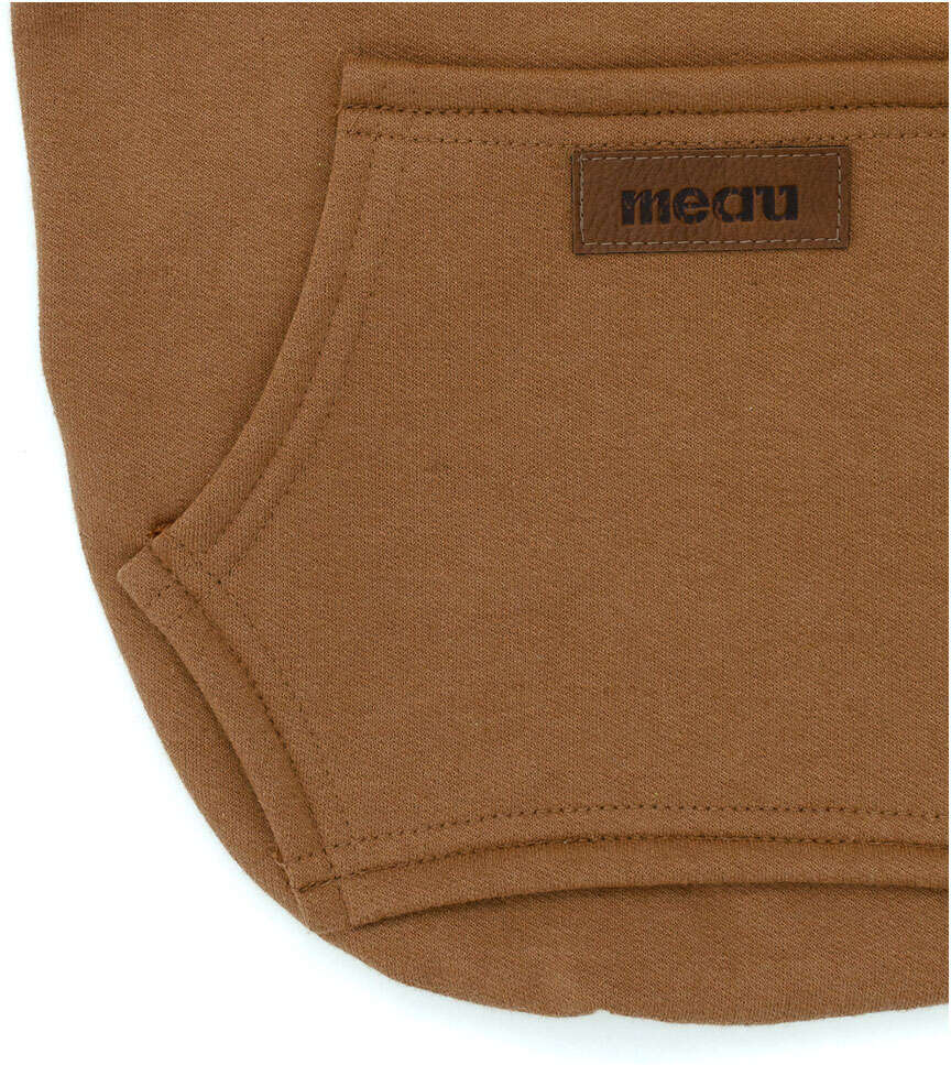 Moletom com Capuz Meau Marrom - Tam. 09