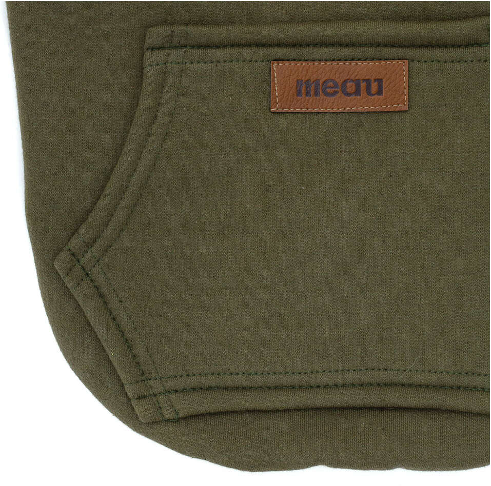 Moletom com Capuz Meau Verde Militar - Tam. 06
