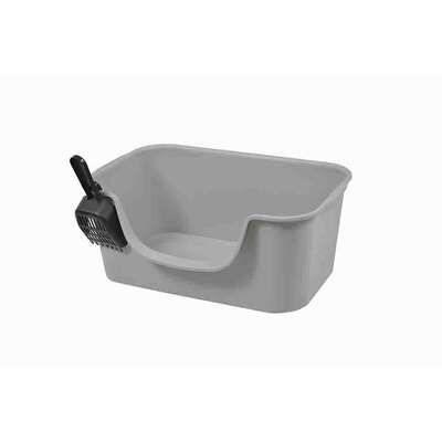 Caixa de Areia Essential Meau com Pá Cinza para Gatos”