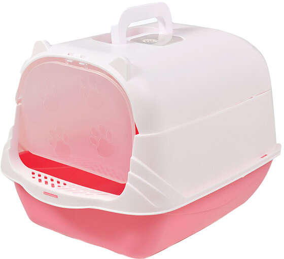 Banheiro Higiênico Meau Classic Rosa para Gatos - Tam. Único
