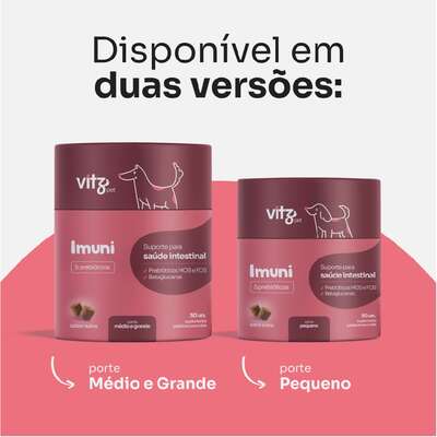 Suplemento Palatavel Vitz Pet Imuni para Cães Adultos de Porte Pequeno