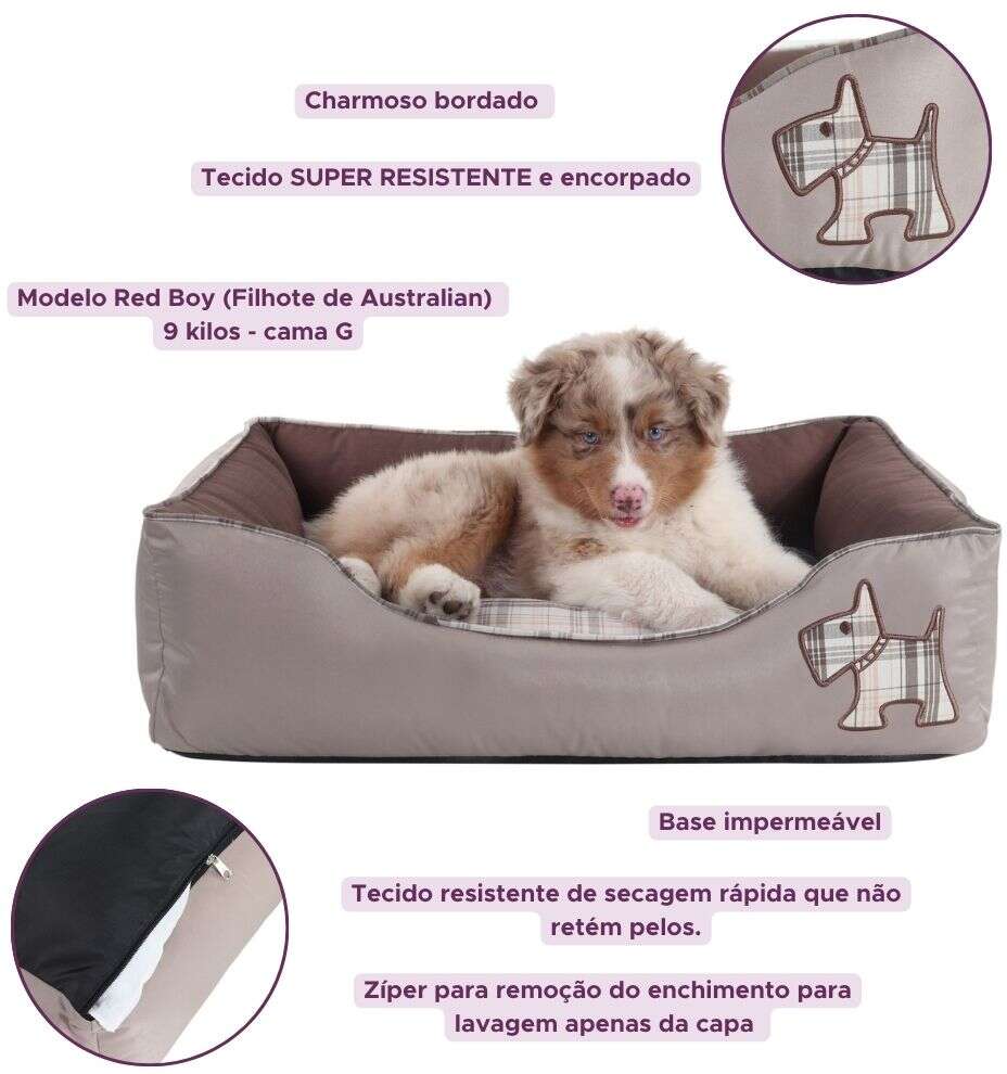 Cama Pickorruchos Puppy Choco - Tam. GG