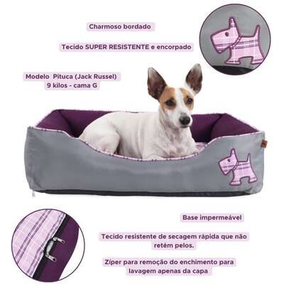 Cama Pickorruchos Puppy Violeta