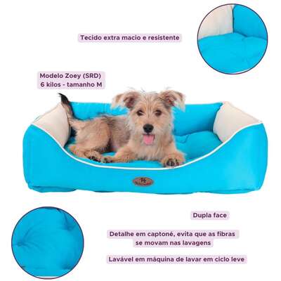 Cama Ultra Soft Pickorruchos Dupla Face Azul