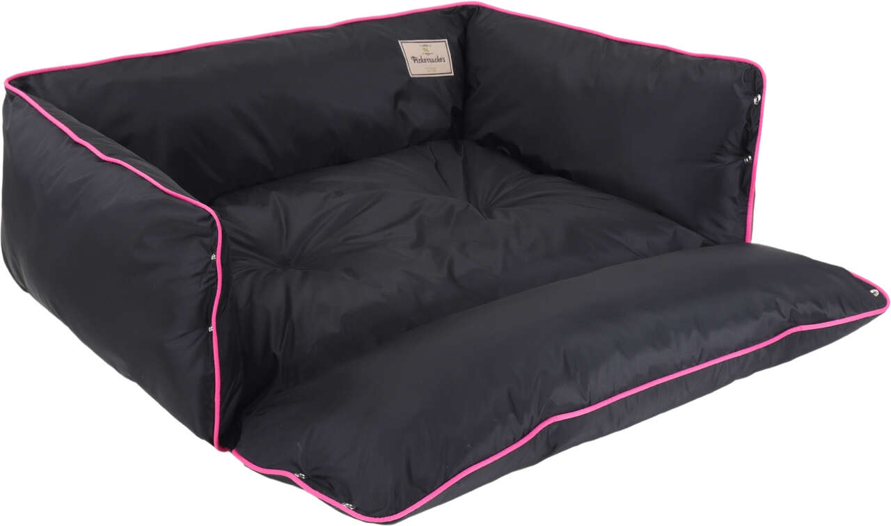 Cama Pickorruchos Pratic Nylon Impermeável Preto e Rosa - Tam. GG
