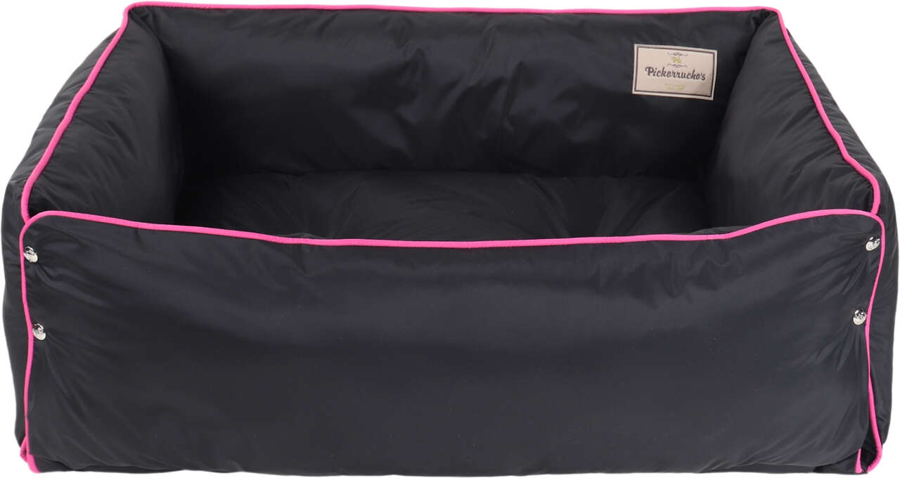 Cama Pickorruchos Pratic Nylon Impermeável Preto e Rosa - Tam. GG