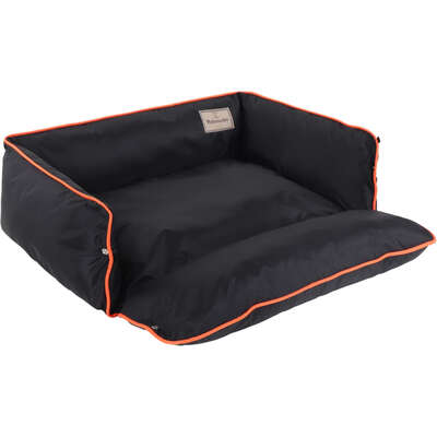 “Cama Pickorruchos Pratic Nylon Impermeável Preto e Laranja”