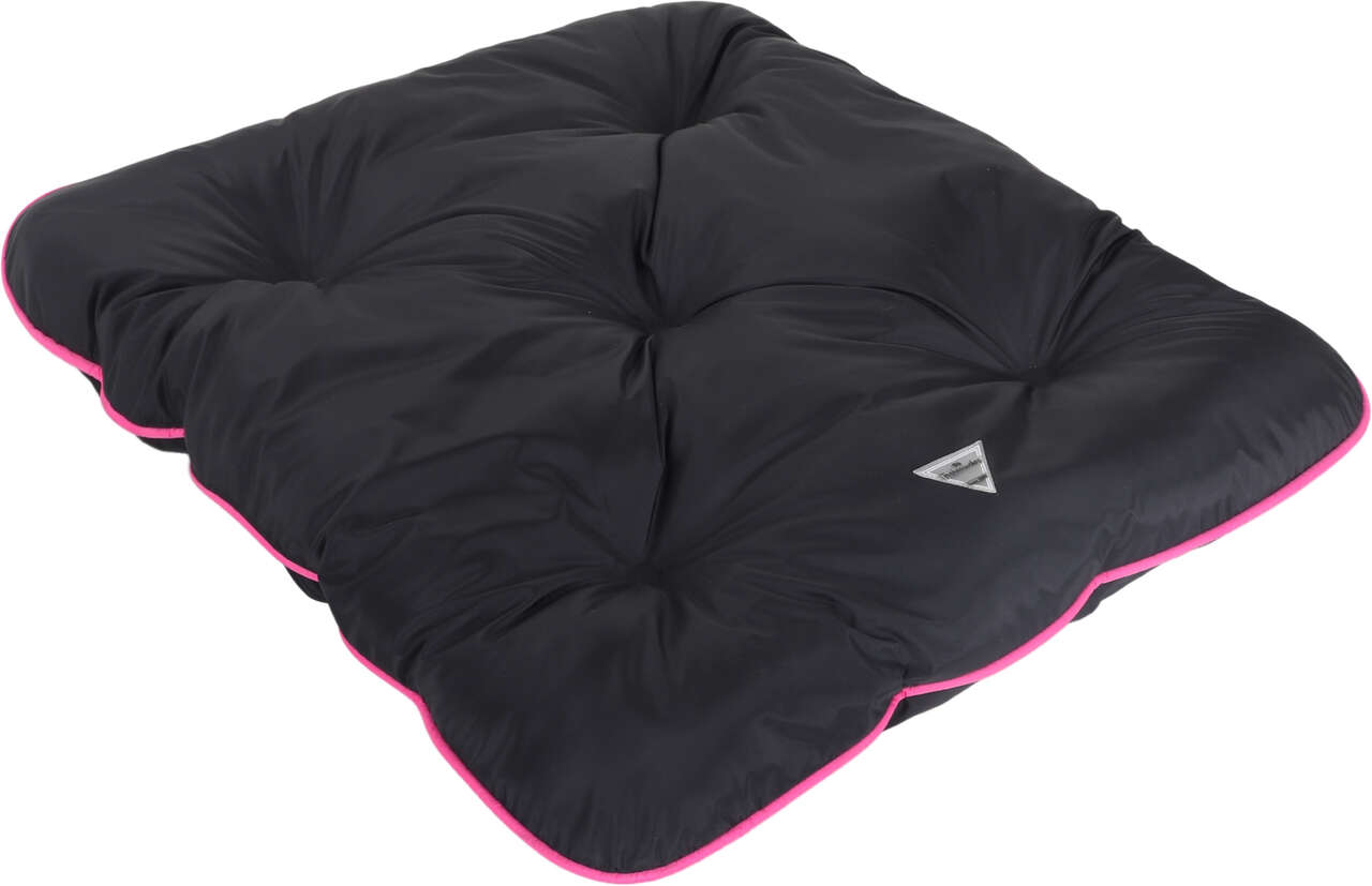 Colchonete Pickorruchos Almofadog Impermeável Preto e Rosa - Tam. M