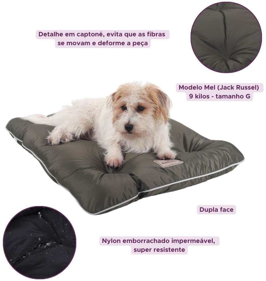 Colchonete Pickorruchos Almofadog Impermeável Militar - Tam. M