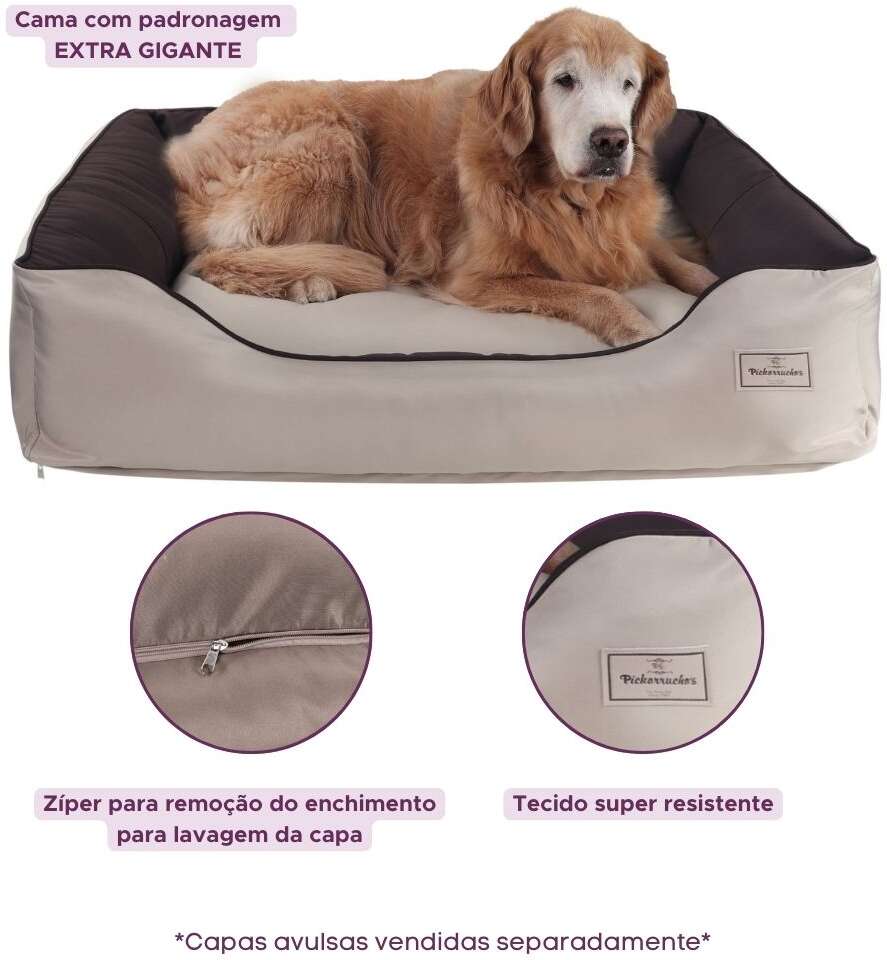 Cama Pickorruchos King Gigante Choco - Tam. Único