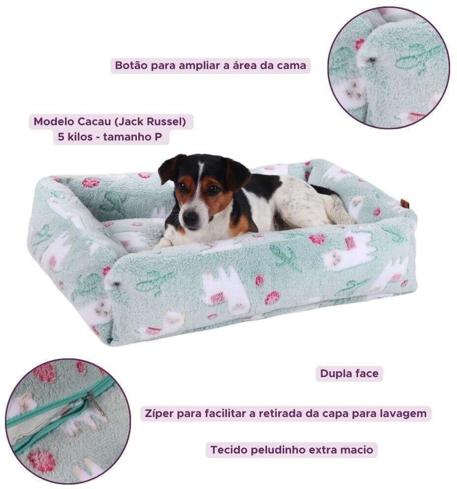 Cama Pickorruchos Aspen Dupla Face Mint - P