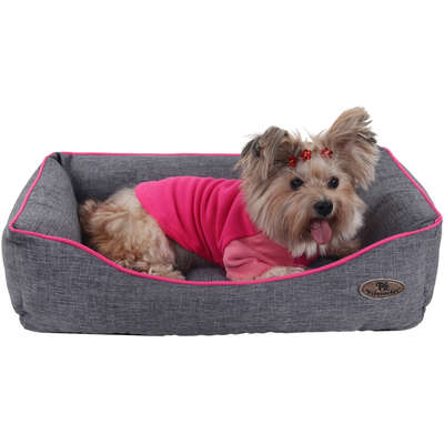 Cama Pickorruchos Sofist Cinza e Rosa”