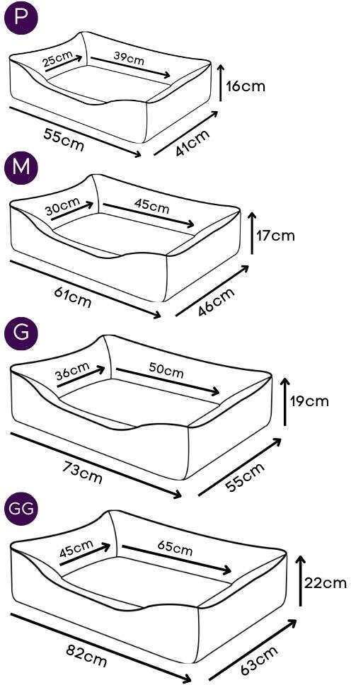 Cama Pickorruchos Sofist Cinza e Azul - Tam. GG