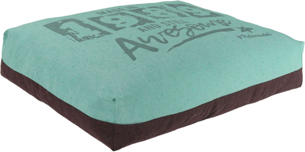 Almofada Puff Pickorruchos Retrô Reciclato Mint - Tam. G