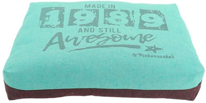Almofada Puff Pickorruchos Retrô Reciclato Mint - Tam. G
